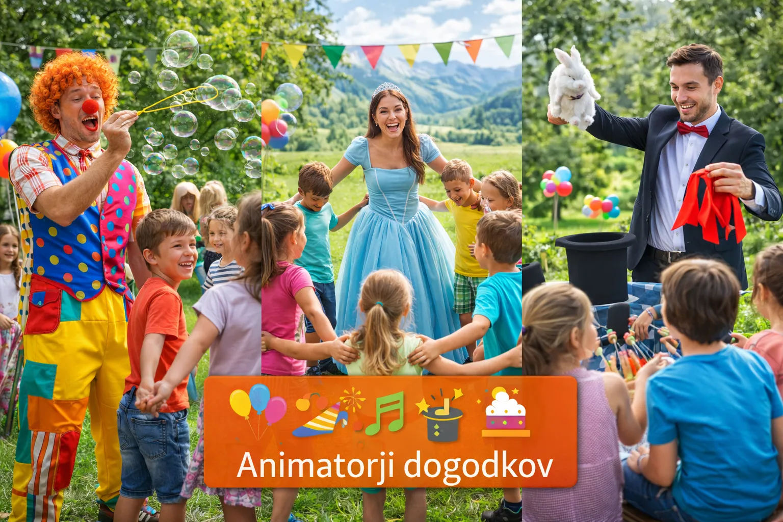 Slike za kategorijo Animatorji dogodkov