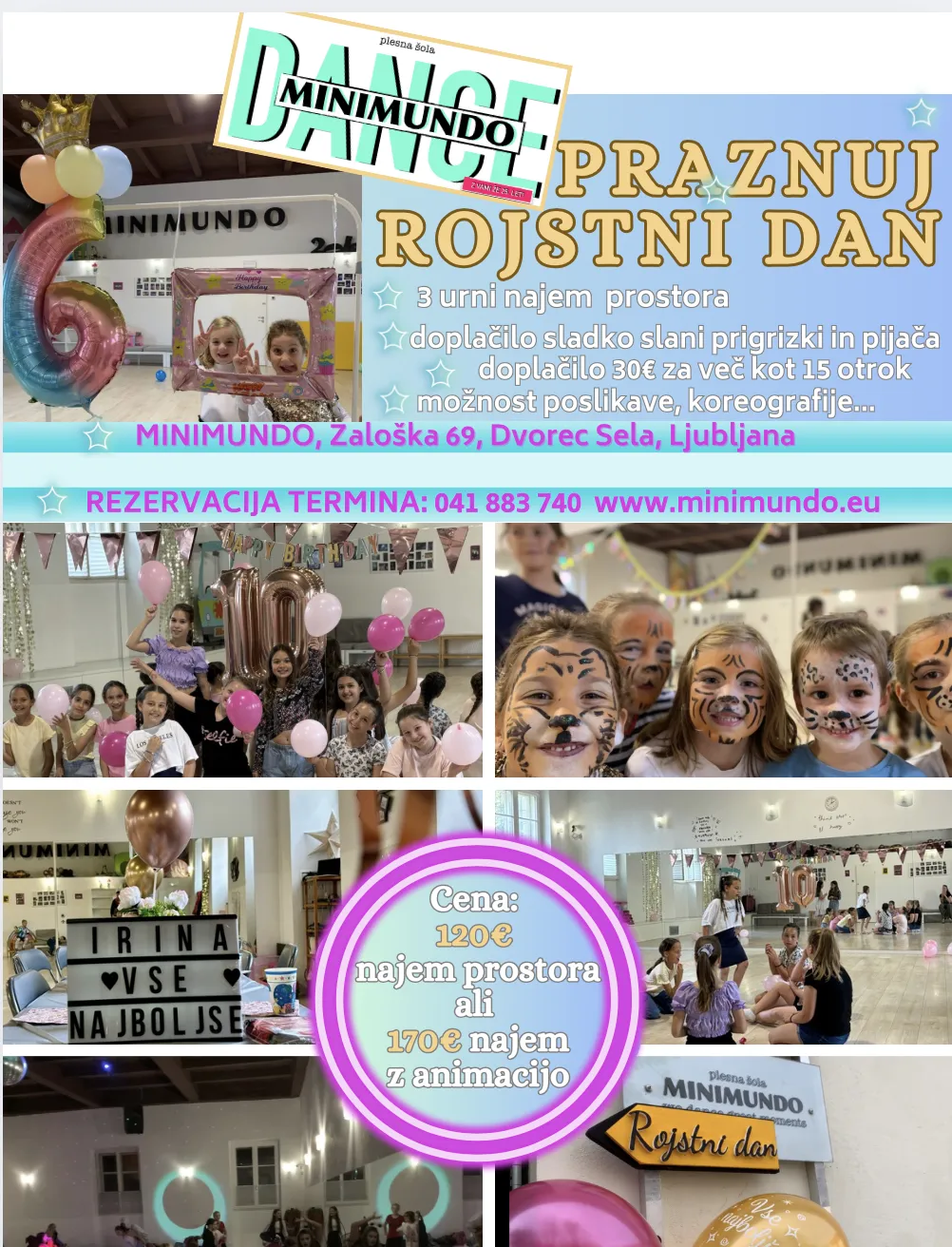 Slika za Rojstni dan z animacijo ali le najemom prostora za praznovanje