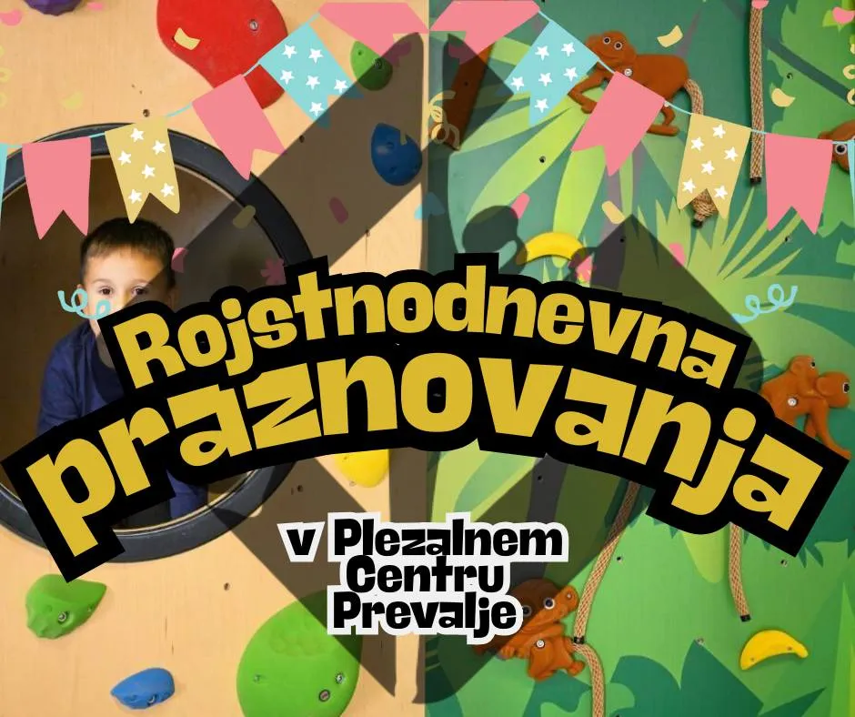 Slika za Rojstnodnevna dogodivščina v Plezalnem centru Prevalje