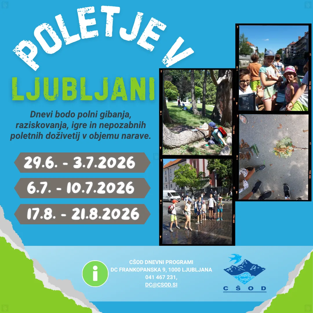 Slika za Poletje v Ljubljani - dnevni program