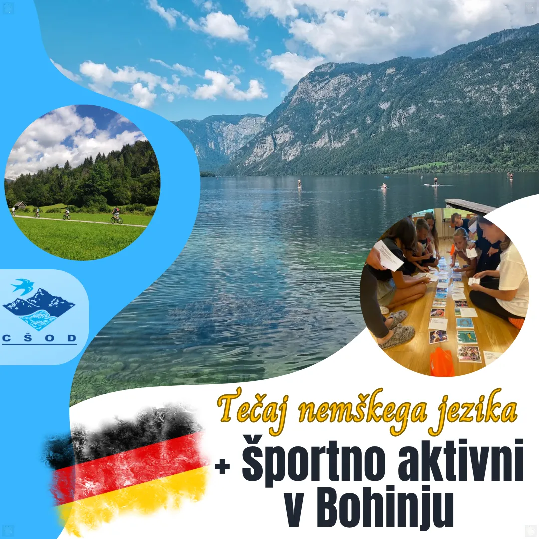 Slika za Tečaj nemškega jezika + športno aktivni v Bohinju